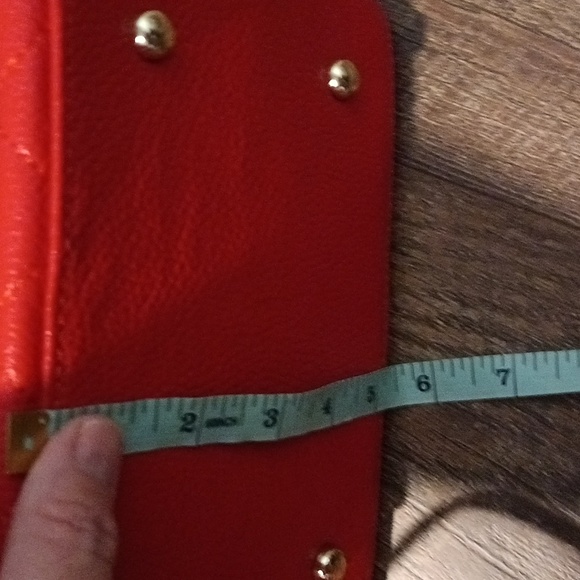 Coral handbag with gold hardware new❤️ - Picture 11 of 11